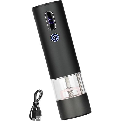 Moulin à poivre électrique, inox et ABS, rechargeable (1/5)