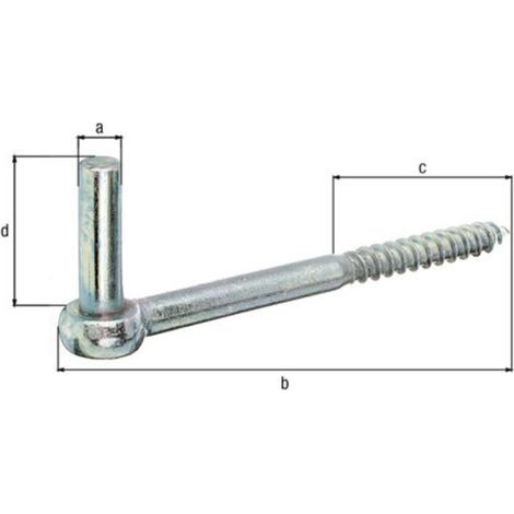 Kloben zum Einschrauben 13x165mm galv. verz. dickschichtpassiviert (1/3)