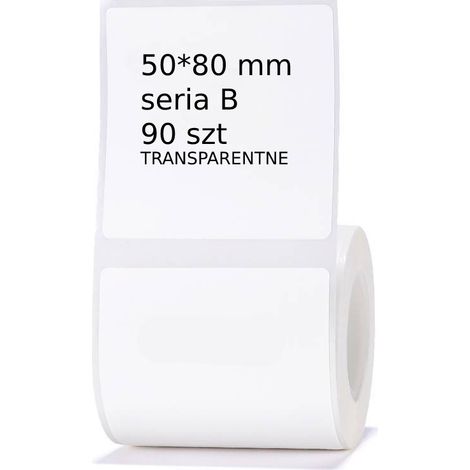 NIIMBOT Etiketten für B21 B3S TRANSPARENT 5080mm