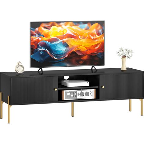 HOMCOM TV Stand for Television up to 65 Inch, Modern Entertainment Center