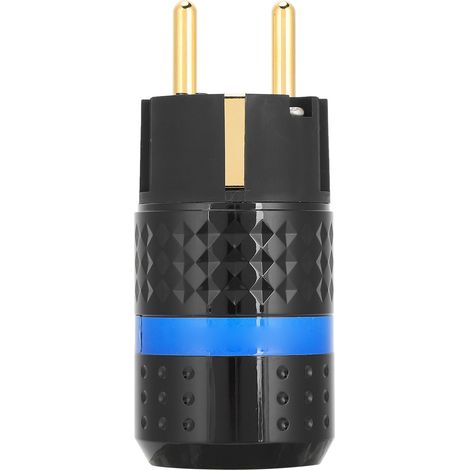IEC-Audio-Monosound-Stecker aus reinem, vergoldetem Kupfer, langlebig für 100-250V-Netzteile (E102G-Stecker)