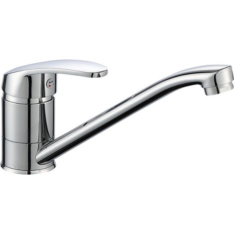 Mitigeur d'Evier, Mitigeur Cuisine Orientable à 360°, Les Conduites d'eau Chaude et Froide et Les Accessoires Sont Complets,Argent (1/5)