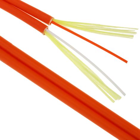 BeMatik - bobine de fibre optique de 3,0 mm duplex multimode 62.5/125 500 m OM1 (1/5)
