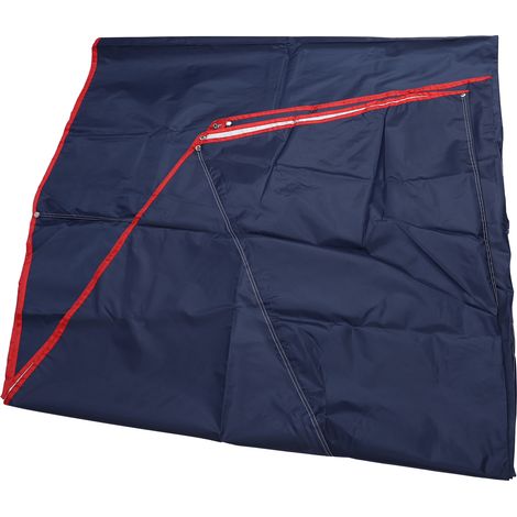 Housse de protection voiture extérieur imperméable anti-poussière anti-UV tissu toutes saisons bâche demi-caisse pare-soleil 4,5 x 2,3 m pour barbecue pêche pique-nique (1/5)