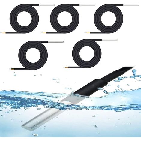 5M Cable Capteur de Température Numérique 5 pièces Imperméable Sonde de température -55℃ ～ +125℃ 3.0V～5.5V Compatible avec Arduin (1/5)