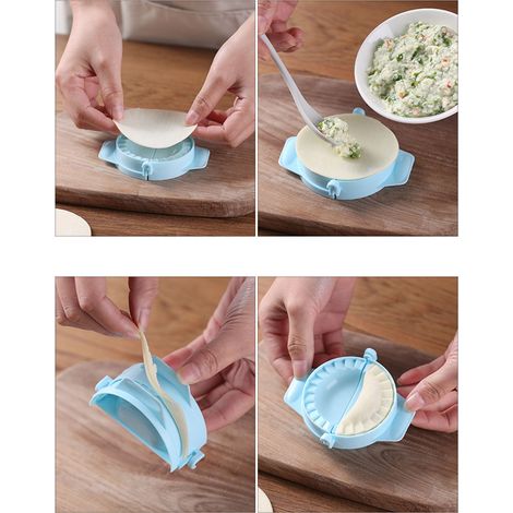 Großformatige Haushalts-Raviolimaschine, vollautomatische Ravioli-Nudelmaschine, halbmondförmige Ravioliform, Raviolimaschine. (1/5)
