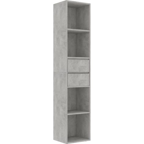 Maison Exclusive - Libreria Grigio Cemento 36x30x171 cm in Legno Multistrato