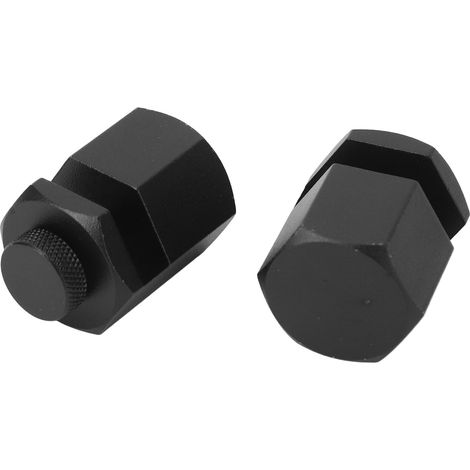 Repère d'escalier noir alliage d'aluminium design plat hexagonal pour équerre menuiserie serre-joint auxiliaire 2 pièces (1/5)