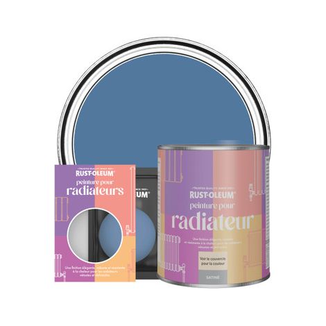 Peinture pour Radiateur, Finition Satinée - Soie Bleue (1/3)