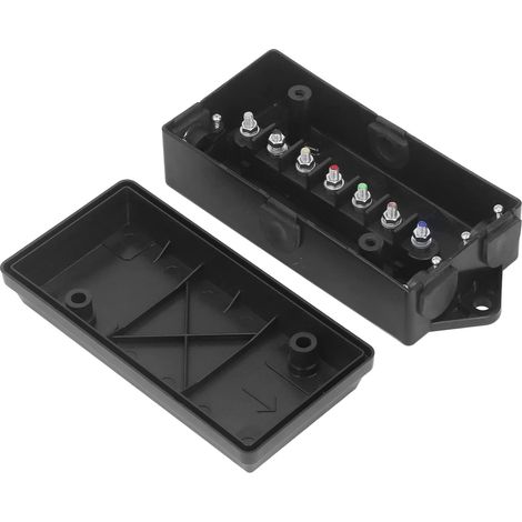 Boîte de Jonction Remorque 7 Voies Étanche, Connecteur IP67 Boite de Derivation pour Camping-Car et Caravane, Facile à Installer sans Soudure (1/5)