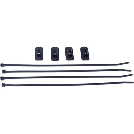 4 Pièces Serrage-câble pour Vélo de Montagne en Plastique Noir, Boucle Fixe pour Ligne de Câblage et Tube de Selle, Outil de Réparation (1/5)