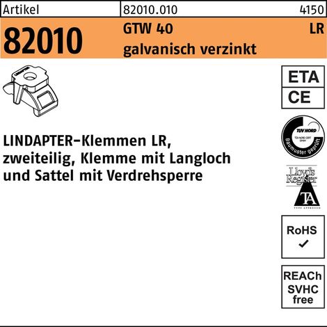 Klemme R 82010 GTW 40 LR M12/3 - 12 galv.verz. 1 Stück LINDAPTER