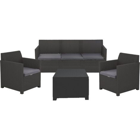 SET RATTAN ARTEMIDE ANTRACITE -552