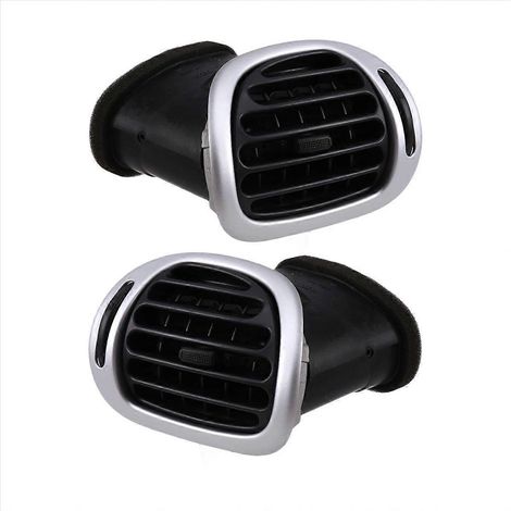 Lüftungsgitter für Armaturenbrett des Citroën C2, Lüftungsgitter mit Rahmen, Ersatzteil für den Fahrzeuginnenraum, vorderer Klimaanlagenkanal, schwarze Ausführung, kompatibel mit C2, einfacher Austaus (1/5)