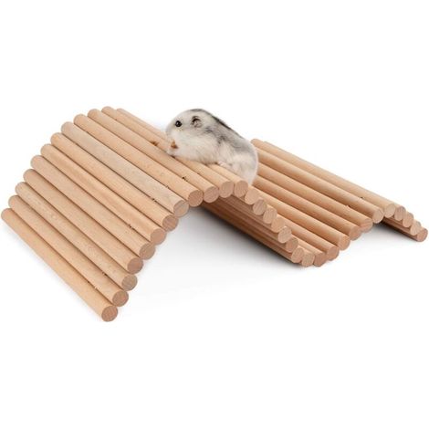 Hamster échelle d'escalade pont suspendu en bois pour cochons d'inde rats hérisson gerbilles souris planeur de sucre et autres petits animaux