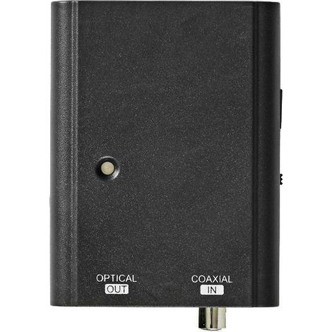 Convertidor de audio digital de una vía Entrada de conexiones: 1x S / Pdif Salida de conexiones: Toslink hembra Hombre - Nedis