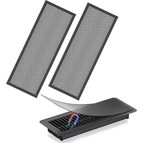 Grilles de ventilation de sol, 10 x 30 cm, grilles magnétiques, filtre à air, grilles de ventilation pour plancher domestique, A (1/5)