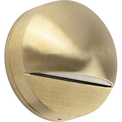 Faro Drak - Applique LED da esterno in ottone 6W 3000K IP44 (1/3)