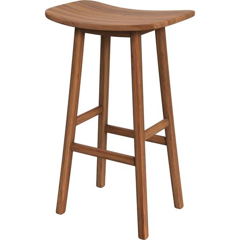 Tabouret de bar en bois de teck 77 cm - VITTORIA