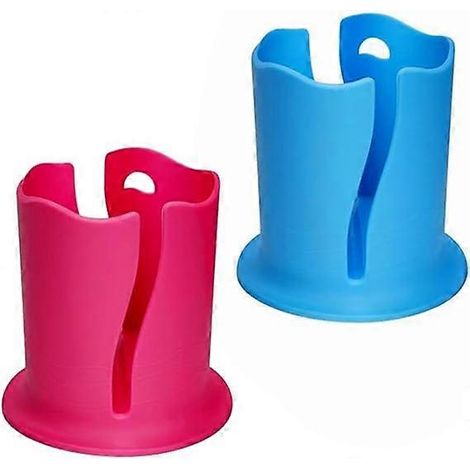 Lot de 2 porte-gobelets pour paddle, porte-gobelets universels pour kayak, porte-gobelets anti-déversement multifonctionnel pour la pêche et le kayak en extérieur (rose et bleu). (1/5)