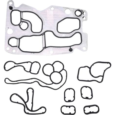 Joint de cylindre pour filtre à huile de voiture - Compatible avec F50 E90 F30 E91 F10 F11 X1 X3 X4 X6 N47 N57 - Remplace 11428516396, 8516396, 90069-43009, 9009 Référence produit : 06943. 009, 549303 (1/5)