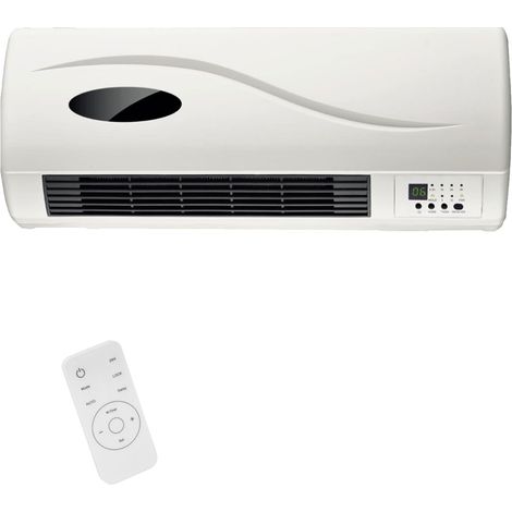 Termoventilatore Ceramico Elettrico a parete Modello Onda 2000W con Timer 24H