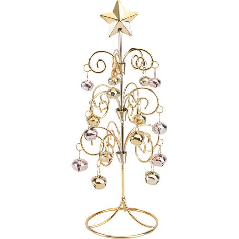 Arbol De Navidad De Metal - Decoracion Festiva Para Interior - Ideal Para Escritorio Cocina Comedor - 1 Unidad (1/5)