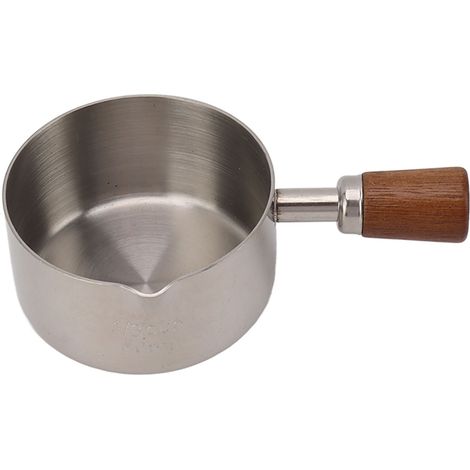 Professioneller Saucenbecher aus Edelstahl 304 mit Griff zum Kochen, für Bankette und Picknicks, silberfarben, 80 ml (1/5)