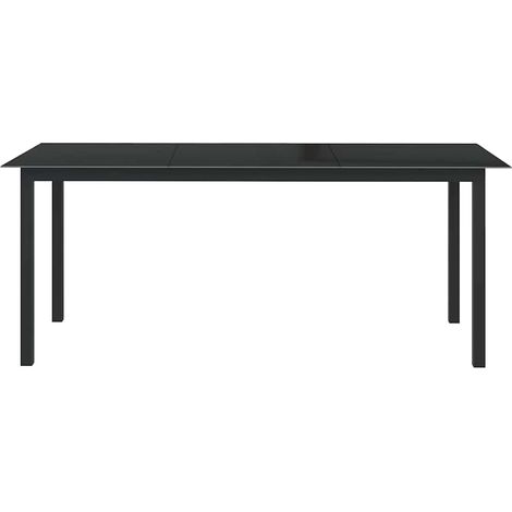 Maison Exclusive - Gartentisch Schwarz 190x90x74 cm Aluminium und