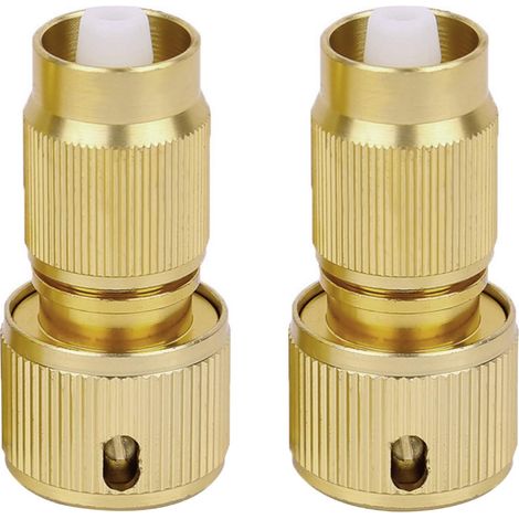 Lot de 2 Kits de réparation de tuyaux Extensibles pour Jardin Adaptateur de Robinet en Aluminium Connecteur de Tuyau d'arrosage Extensible Réparation de Tuyau d'arrosage (1/5)