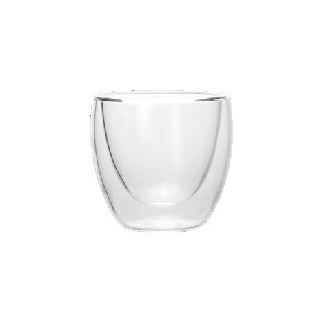 Verre expresso 80 ml Ø 6 cm borosilicate CURVED - Was Germany