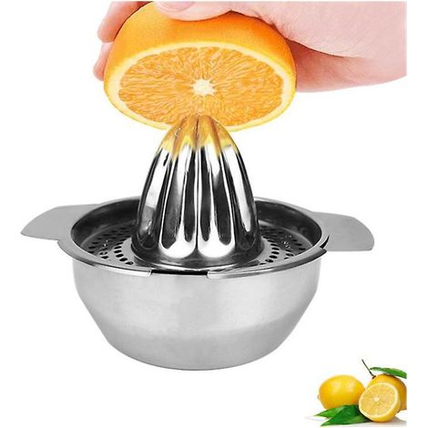 Presse-agrumes - Presse-citron Manuel En Acier Inoxydable - Pour Citron Orange Pamplemousse - 10 Cm De Hauteur - 1 Pièce (1/5)