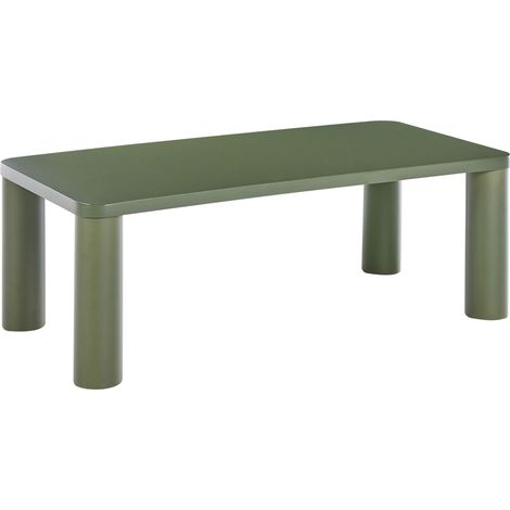 Mesa de centro con tablero de MDF diseño moderno 120 x 60 cm verde Yentna (1/5)