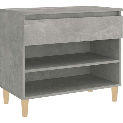 Scarpiera Mobile per scarpe Grigio Cemento 70x36x60 cm in Legno Multistrato (1/5)