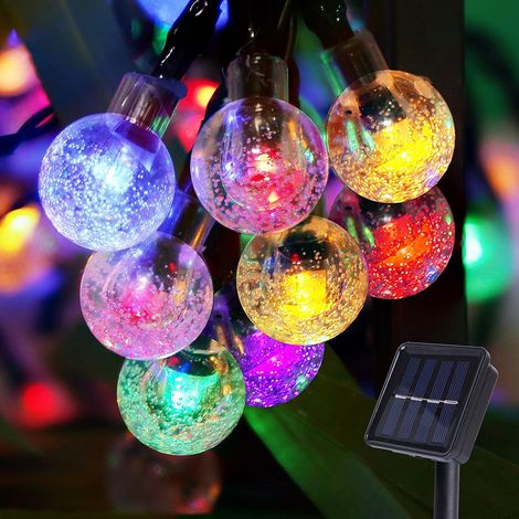 guirnalda de luces, 100 LED, 12 metros, 8 modos, resistente al agua, para jardín, patio, fiesta (1/5)