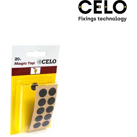 Scatola da 10 blister con 20 unità di cappucci adesivi Ø13mm Colore Nero