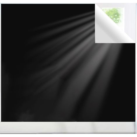 Estor opaco de 145x300 cm, tela Oxford 420D, no requiere perforación, para ventanas, hogar, oficina, viajes (1/5)