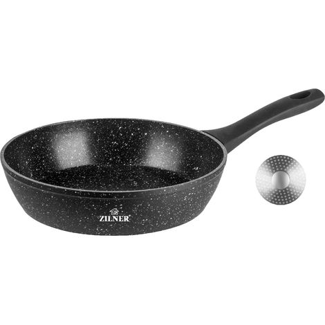 Tiefe Bratpfanne 24 cm 2,0 l mit Marmorbeschichtung Zilner ZL-7706 9209 (1/5)