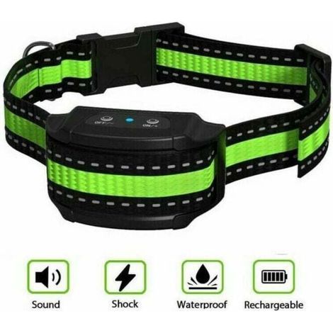 Collier avec module de vibration, de son, de choc électrique et d'identification intelligent, adapté aux chiens de grande, moyenne et petite taille. (1/5)