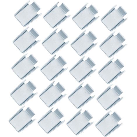 Clips D'étagère en Fer Argenté pour Armoires de Bureau, Support Robuste 20pcs, Facile à Déplacer et Entretenir, pour Organiser Documents et Classeurs (1/5)