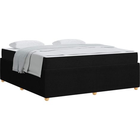 Maison Exclusive - Bettrahmen mit Matratze Schwarz 180 x 200 cm S