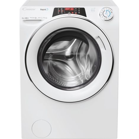 Candy RapidÓ , Lavatrice Carica Frontale 14 KG, Classe A, 1400 giri, Bianco, Inverter, Vapore, Wi-Fi, 9 Cicli Rapidi, RO14146DWMCT/1-S. Tipo di carica: Caricamento frontale. Capaci... - RO14146DWMCT1S (1/5)