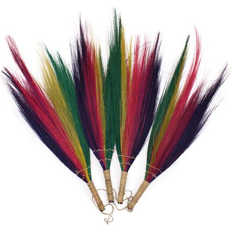 Coffret 4 - Balai Pampas - Couleurs Arc-en-ciel- Vendu par 1 (1/4)