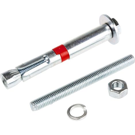 Rs Pro – Goujon d'ancrage en acier M12 x 135mm – Filetage métrique pas standard – Pour béton armé – Épaisseur max de fixation 10mm