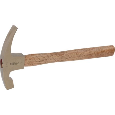 Marteau de maçon - Manche Hickory - Tête 700g, 360mm - Antidéflagrant - Alliage Aluminium-Bronze (1/3)