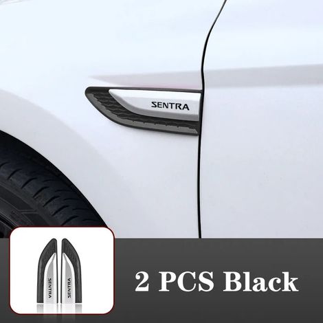(2 autocollants noirs pour Sentra) Protection latérale de portière de voiture en résine ABS, compatible avec Nissan NV200, Qashqai, Rogue et Sentra. Accessoires (1/4)