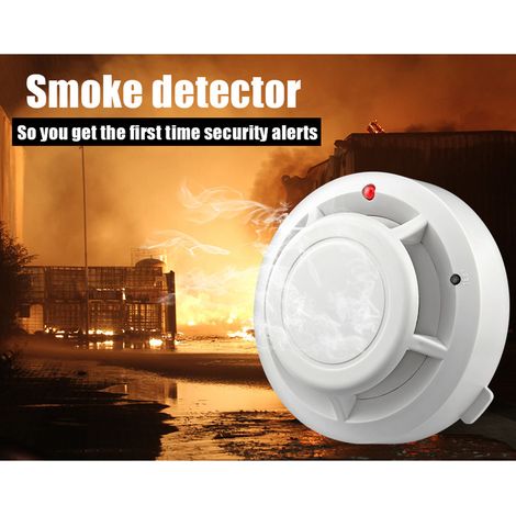 Système de sécurité de la maison pour le détecteur d'alarme d'incendie indépendant de détecteur de fumée sensible pour cuisine restaurant hôtel cafe, pour la cuisine et la maison (1/5)