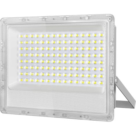 Projecteur LED Exterieur 100W,10000LM Super Lumineux Spot LED Extérieur,6500K Blanc Froid Spot Extérieur Puissant, pour entrepôt, jardin, garage, terrasse et parking (1/5)