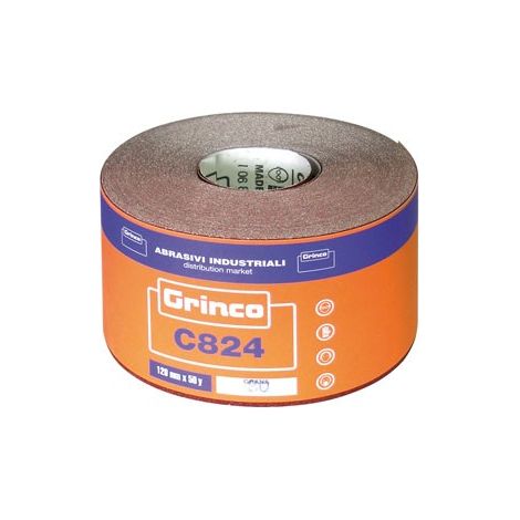 Abrasivi Industriali CARTA ABRASIVA GRINCO C824 CM.11,5 h X 45MT. grana 180 Abrasivi Industriali