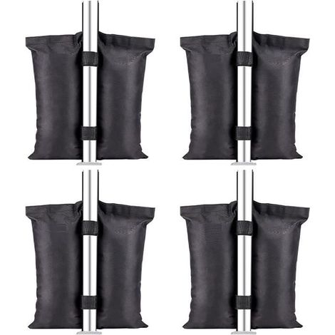 Lot de 4 Poids d\'auvent KAKOO en tissu oxford 420D pour Pieds d\'auvent, tente, pare-soleil, parapluie (1/4)